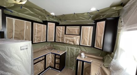 kitchen during remodel