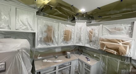 kitchen during remodel